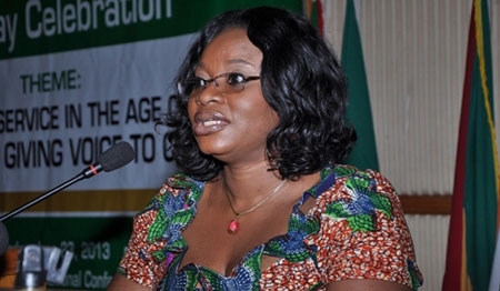 Chairperson of Ghana's Electoral Commission- Mrs. Charlotte Osei
